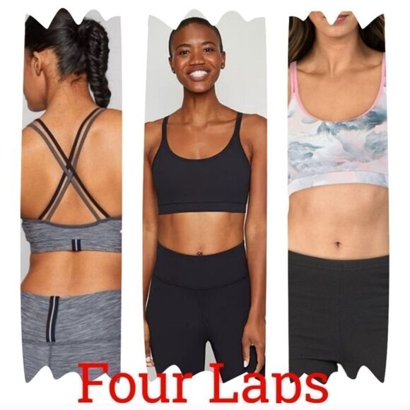 Fourlaps Womens Vitality Printed Fitness Sports Bra Available in 7 colors - Picture 4 of 16